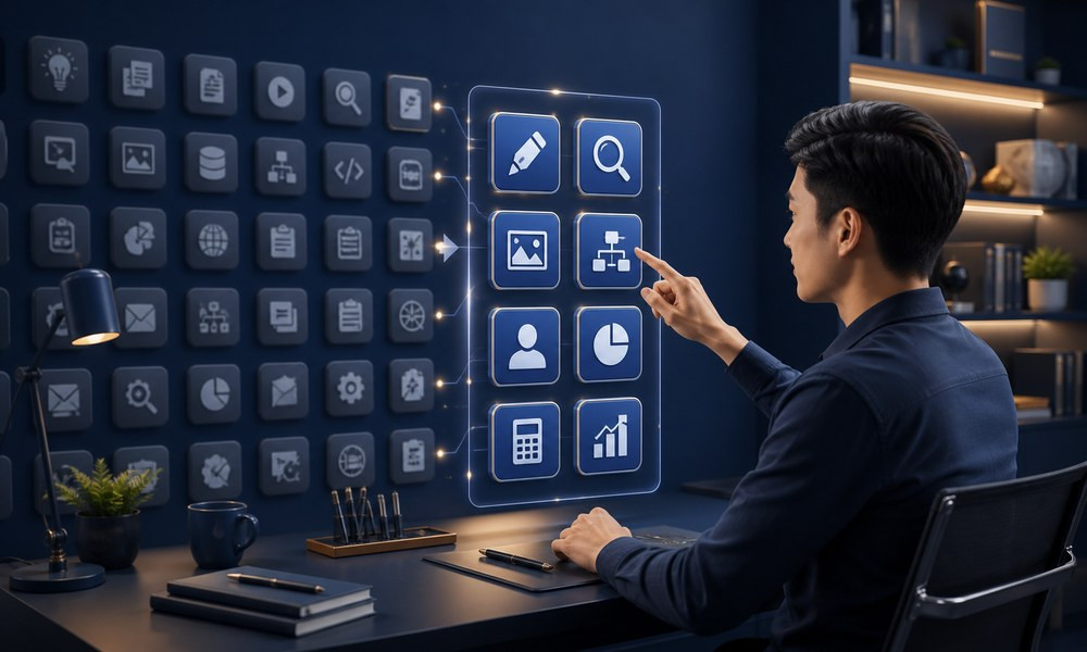15 công cụ AI cho doanh nghiệp một người: Chọn theo công việc, không theo trào lưu