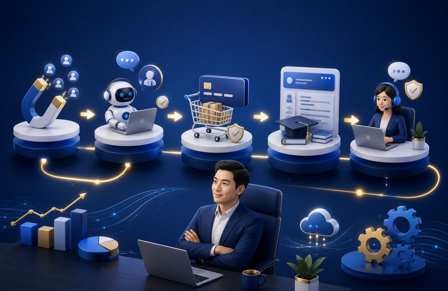 tự động h&oacute;a b&aacute;n h&agrave;ng v&agrave; chăm s&oacute;c kh&aacute;ch h&agrave;ng 24/7